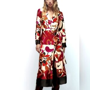 Zara Long Sleeve Dress - Multicolor Abstract